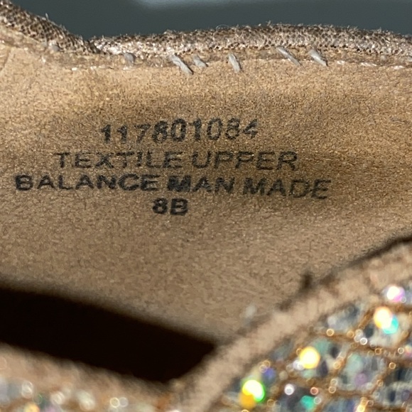 Left & Right Peep Toe Sparkly Heels - Picture 10 of 13